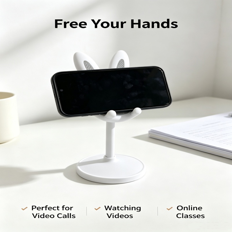 Cute Bunny Phone Stand Adjusta - Standing Desk ulasan dan harga