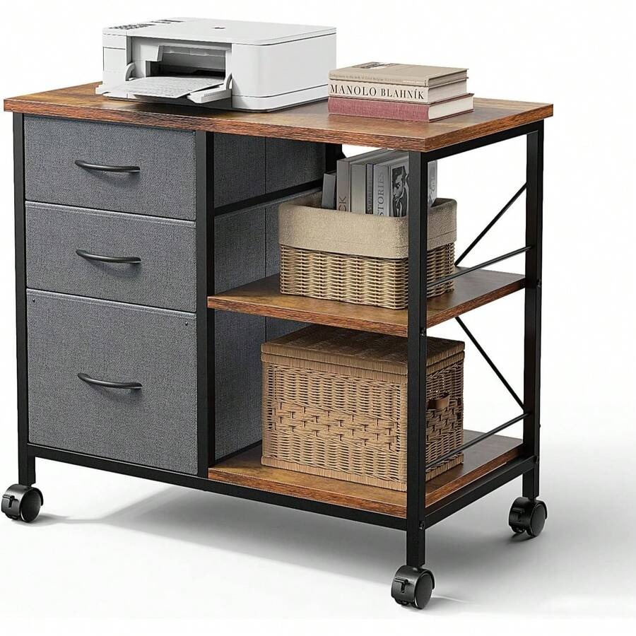 Sweetcrispy 3-Tier Mobile File - Printer Stand ulasan dan harga