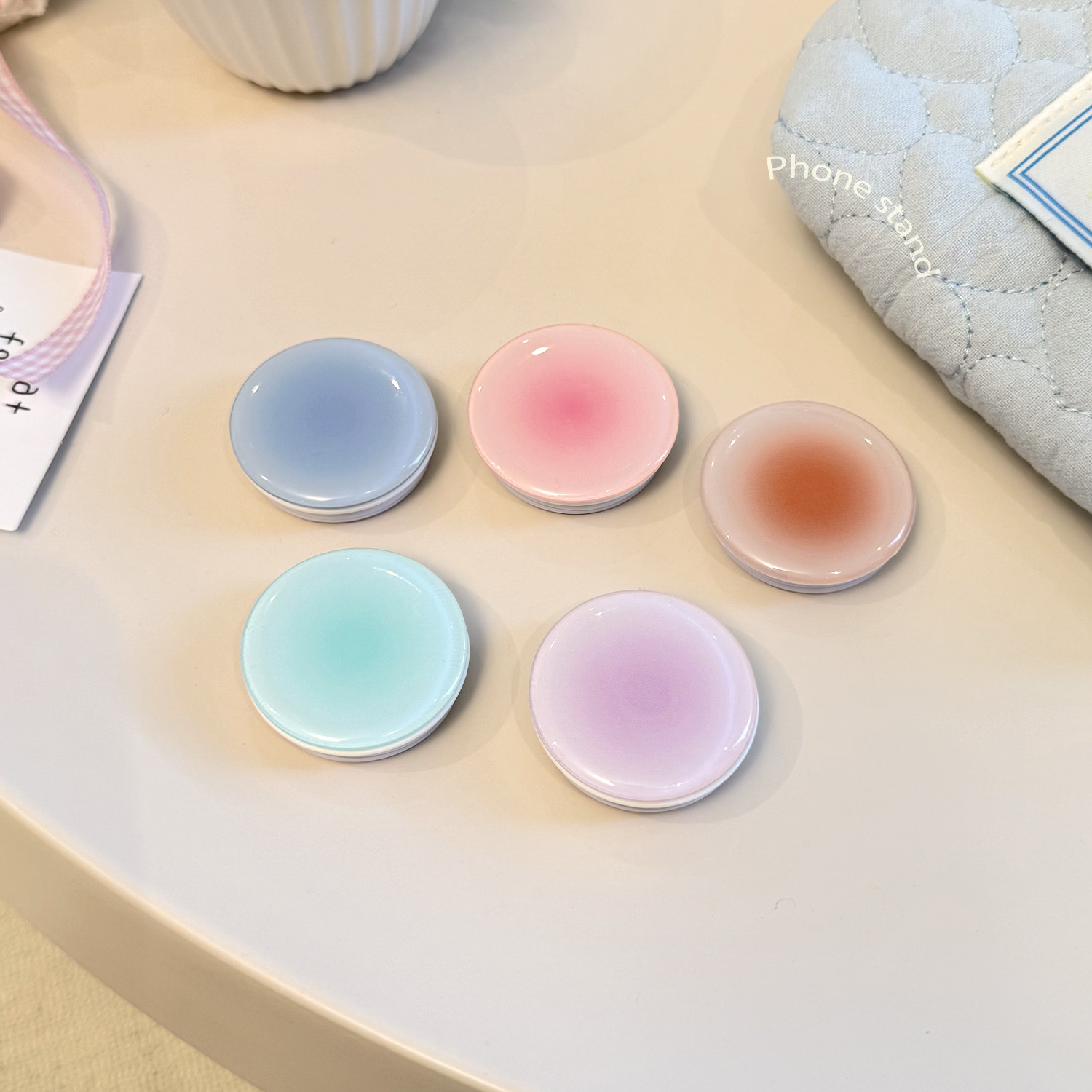 Ins Style Gradient Phone Grip  - Mobile Pedestal Cabinet ulasan dan harga