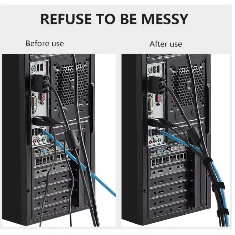 1/5M Cable Manager Data Cable  - Desk Organizer ulasan dan harga