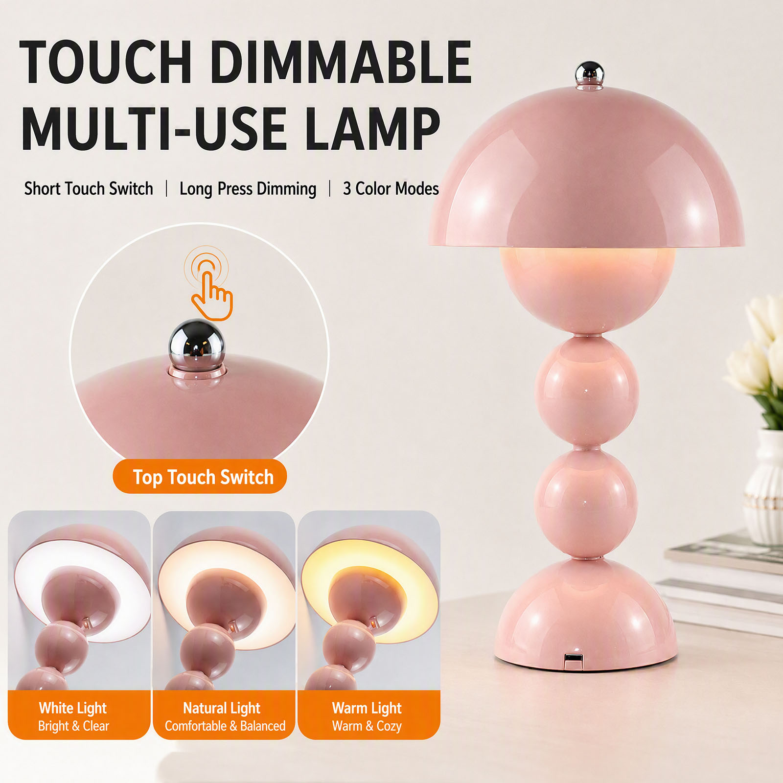 Vintage Mushroom Table Lamp US - Desk Lamp ulasan dan harga