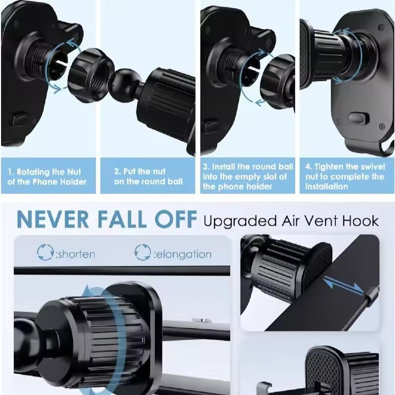 Universal Car Hook Base Phone  - Mobile Pedestal Cabinet ulasan dan harga
