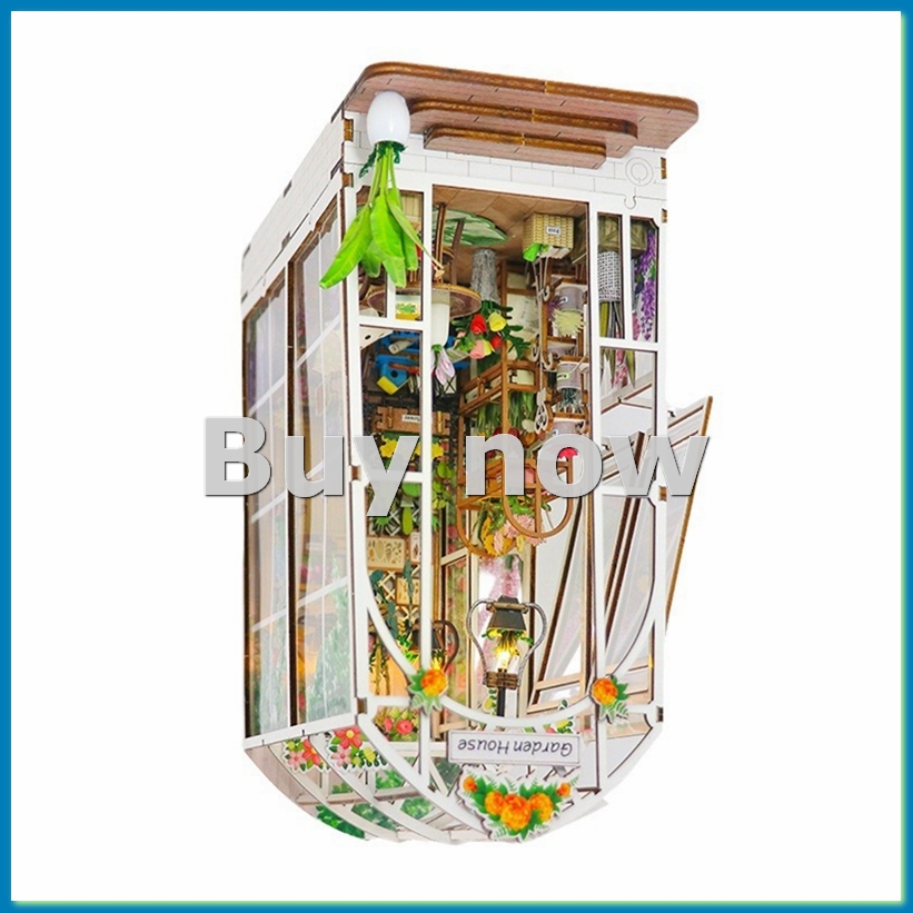 Book Nook Kit DIY Miniature Ho - Bookshelf ulasan dan harga