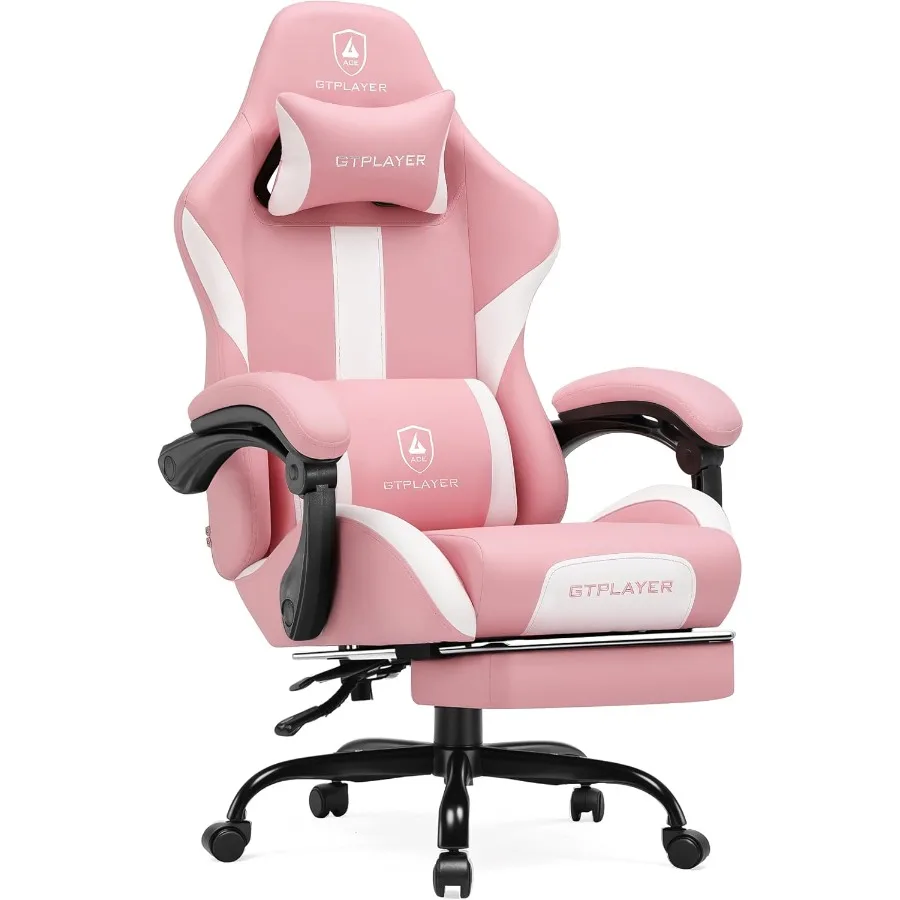 Gaming Chair with Foot Rest Po - Office Chair Cushion ulasan dan harga