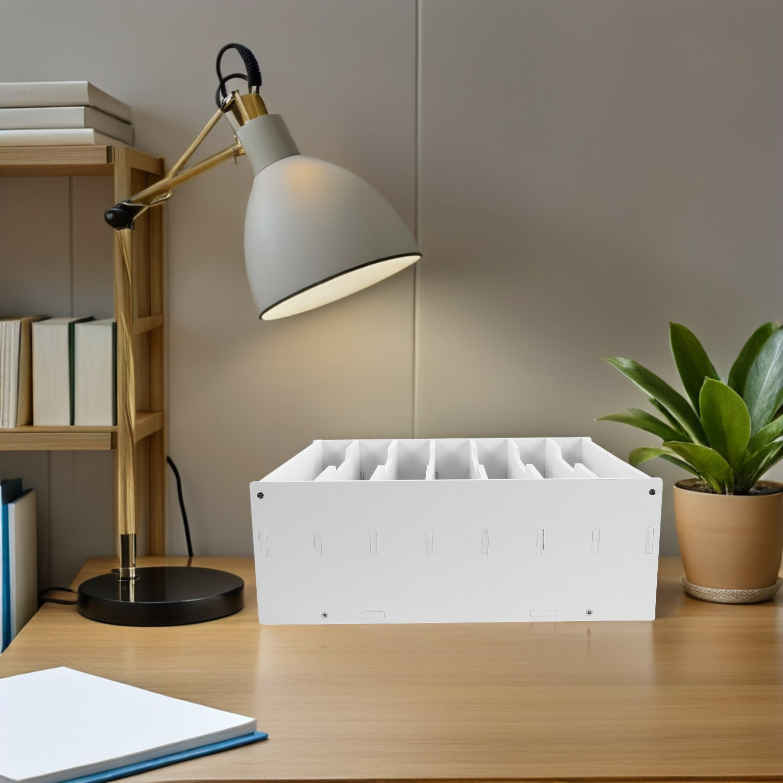 Wooden Cash Storage Bin Remova - Desk Organizer ulasan dan harga