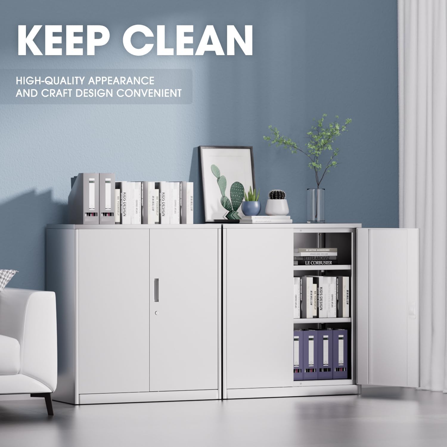 #￥forModern Heavy Duty White M - File Cabinet ulasan dan harga