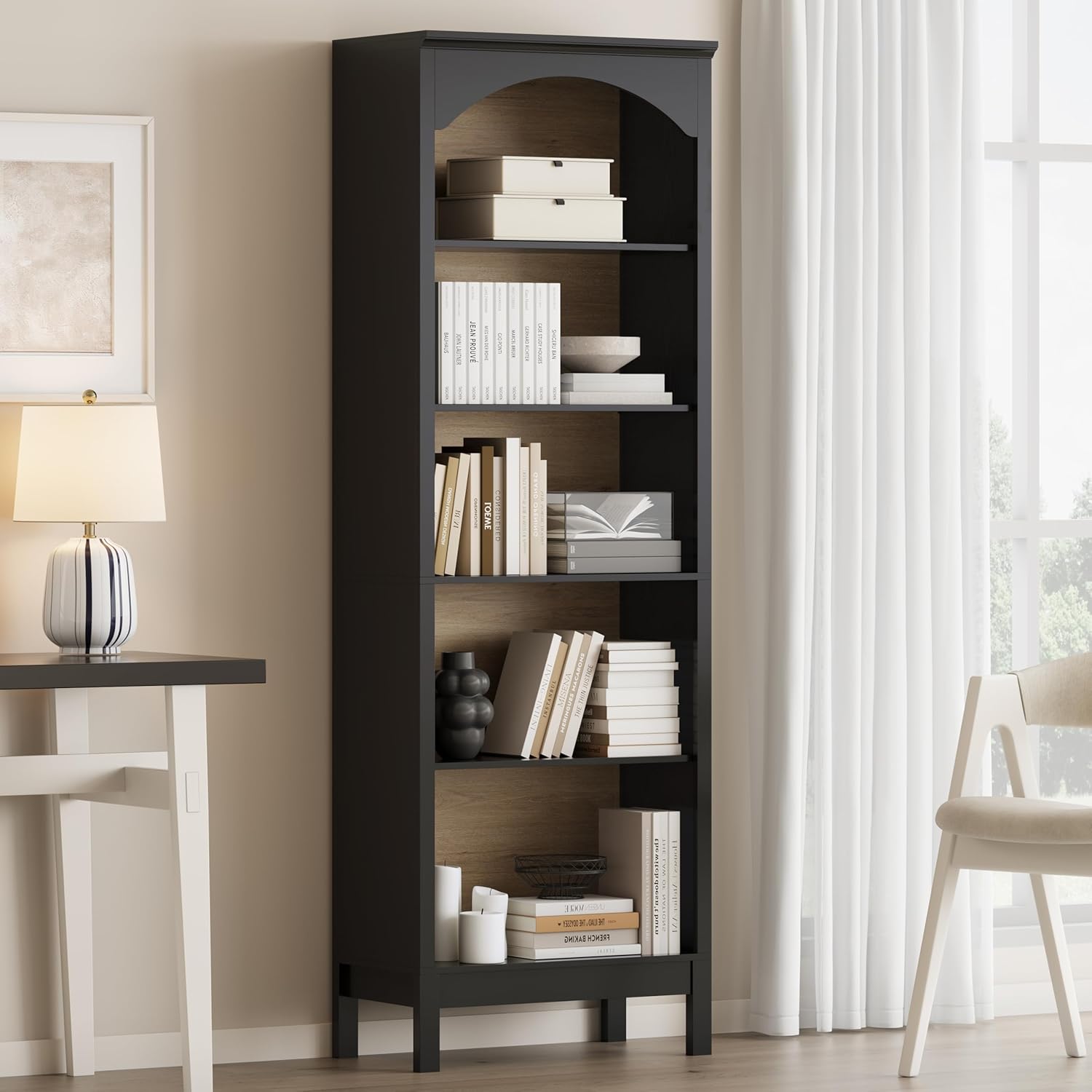 Arched Bookshelf with 5 Tier O - Bookshelf ulasan dan harga