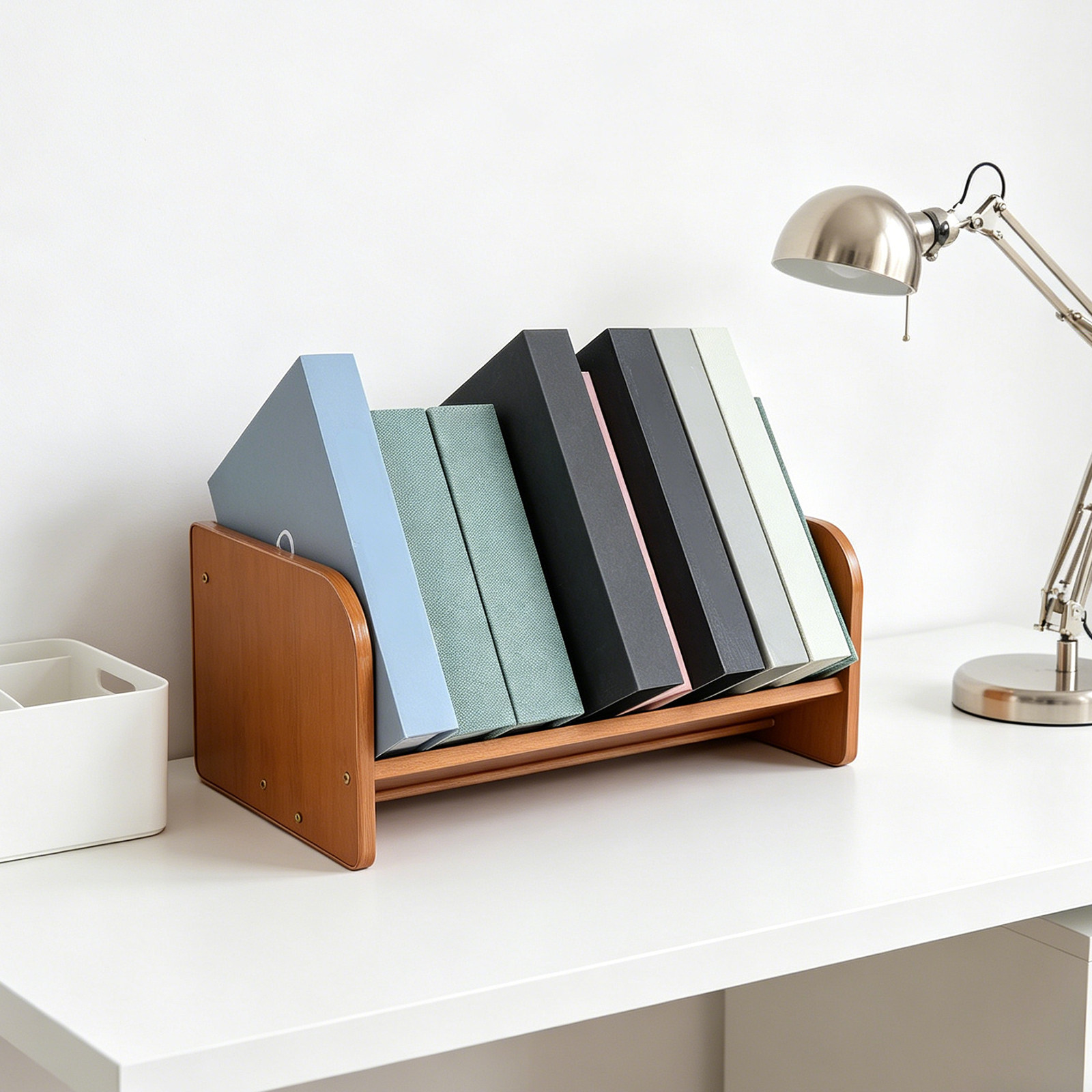 Bamboo Vinyl Record Holder Org - Desk Organizer ulasan dan harga