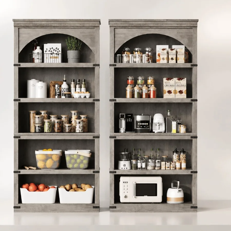 68.7 Tall Farmhouse Arched Boo - Bookshelf ulasan dan harga